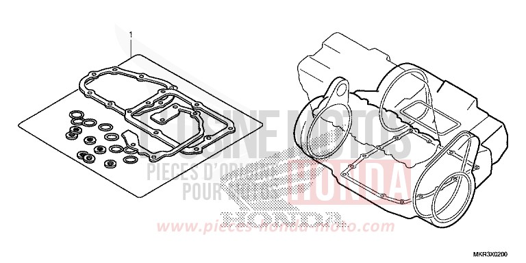 TROUSSE DE JOINT B de CBR1000RR SP SP1 SP2 MAT PEARL MORION BLACK (NHC33) 2022